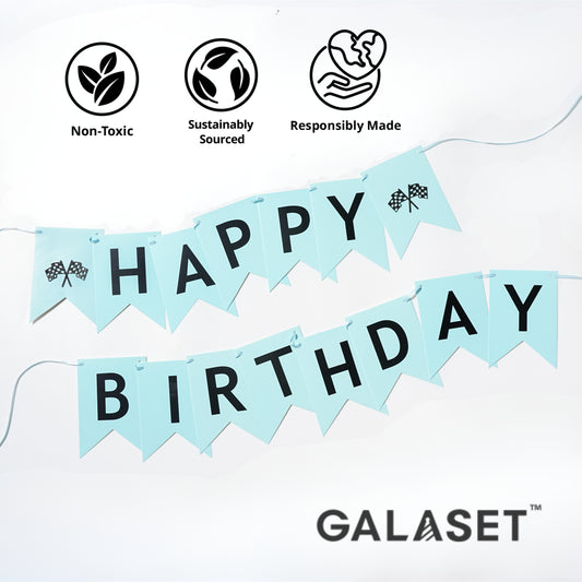 Race Car Birthday Banner
