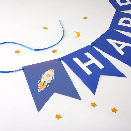 Space Birthday Banner