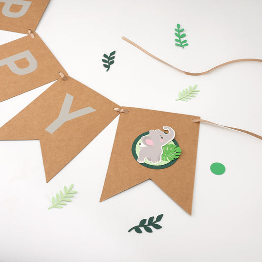 Safari Birthday Banner